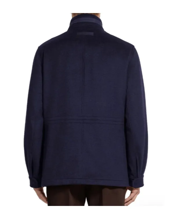 Long-Sleeved Stand-Up Collar Cotton Coat