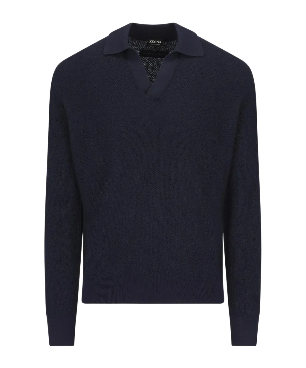 Long Sleeve Polo Jumper
