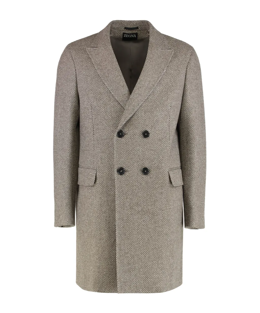 Long Sleeve Double Breasted Coat