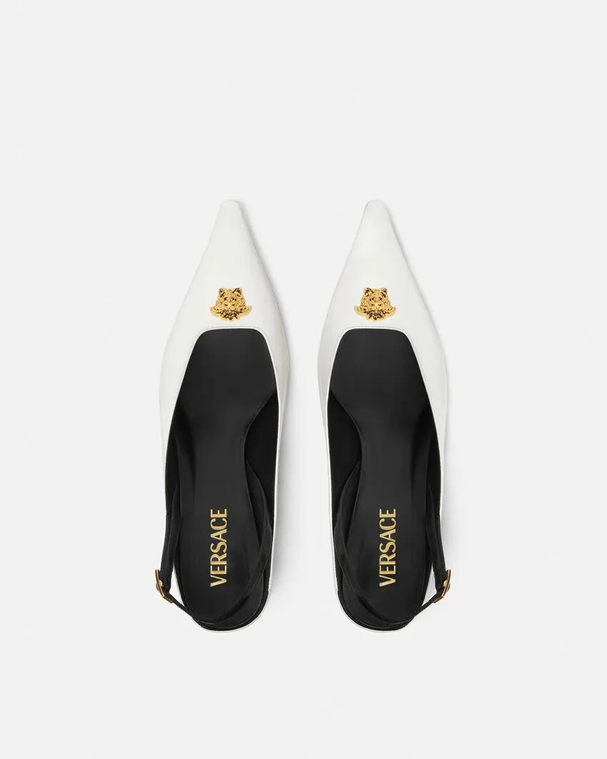 Pointed-Toe Slingback Pumps