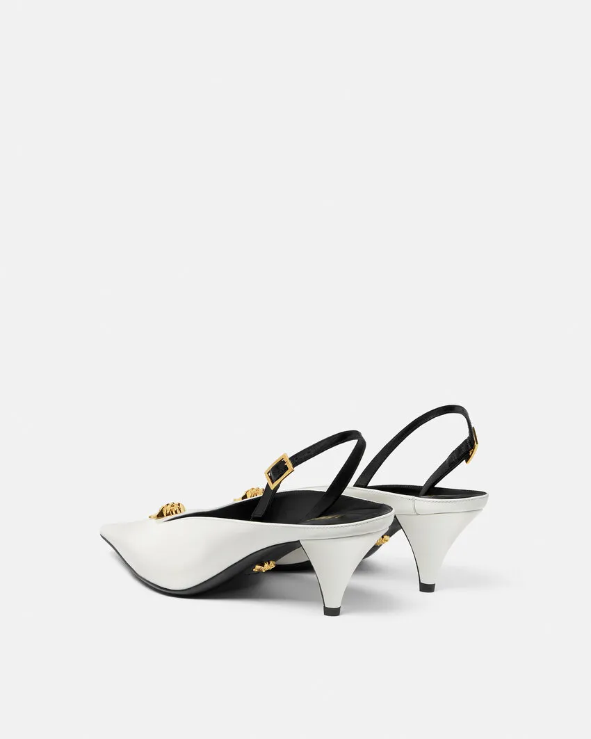 Pointed-Toe Slingback Pumps