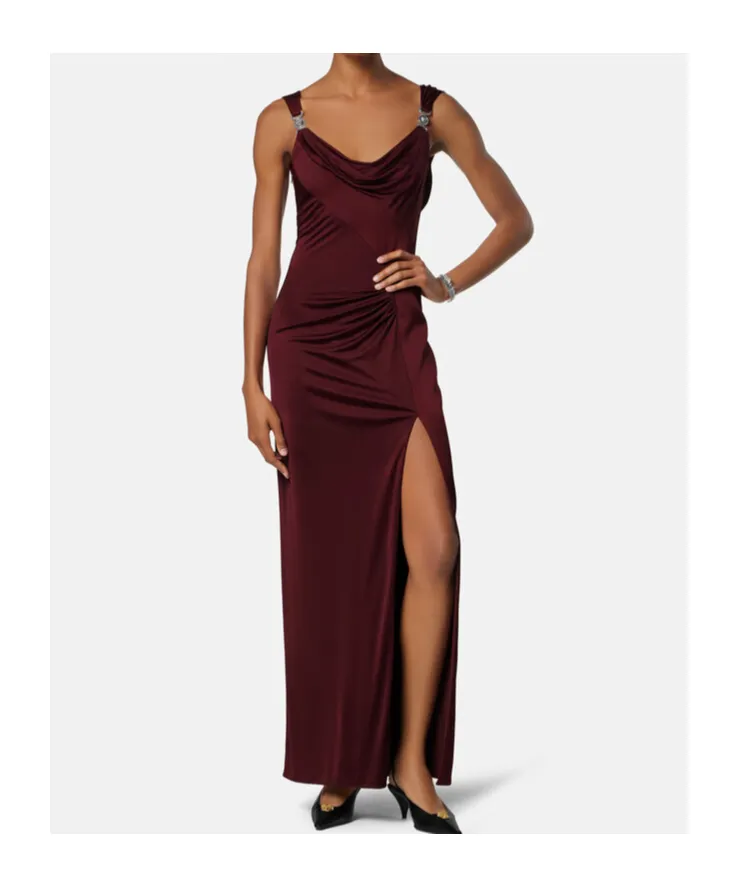 Draped Sleeveless Gown