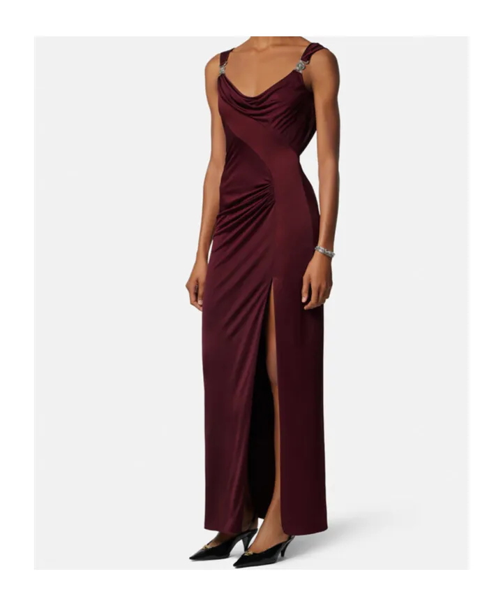 Draped Sleeveless Gown