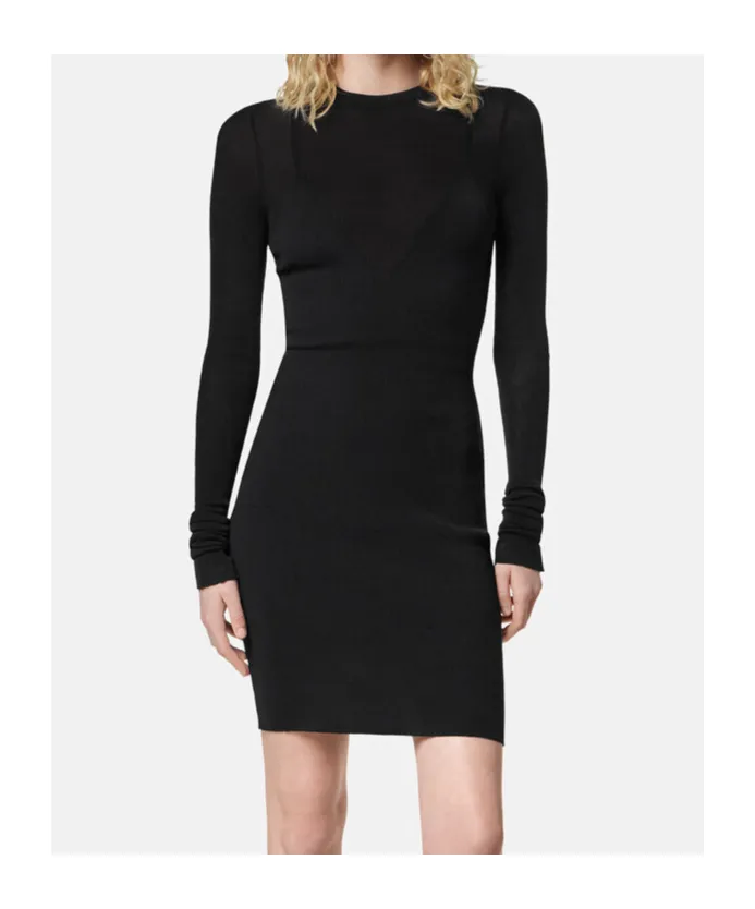 Fitted Knitted Mini Dress