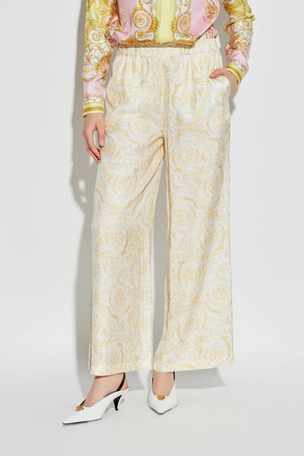 Pattern-Printed Trousers