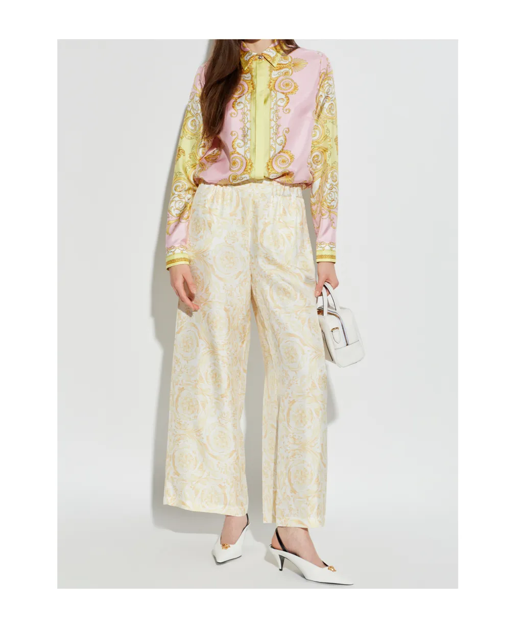 Pattern-Printed Trousers