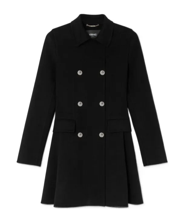 Double-Breasted A-Line Coat