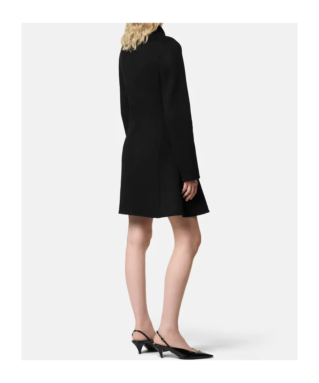 Double-Breasted A-Line Coat