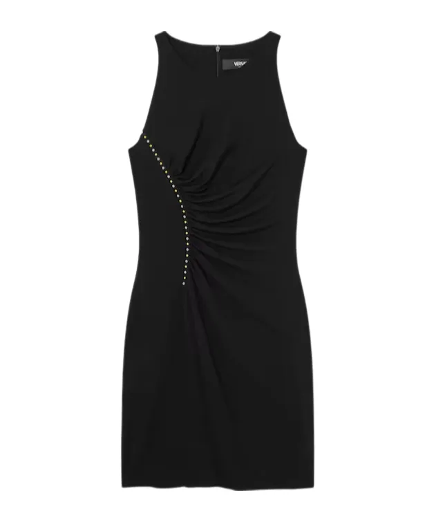Stretch CrÊPe Jersey Mini Dress