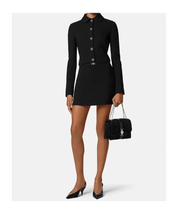 CrÊPe Cropped Jacket