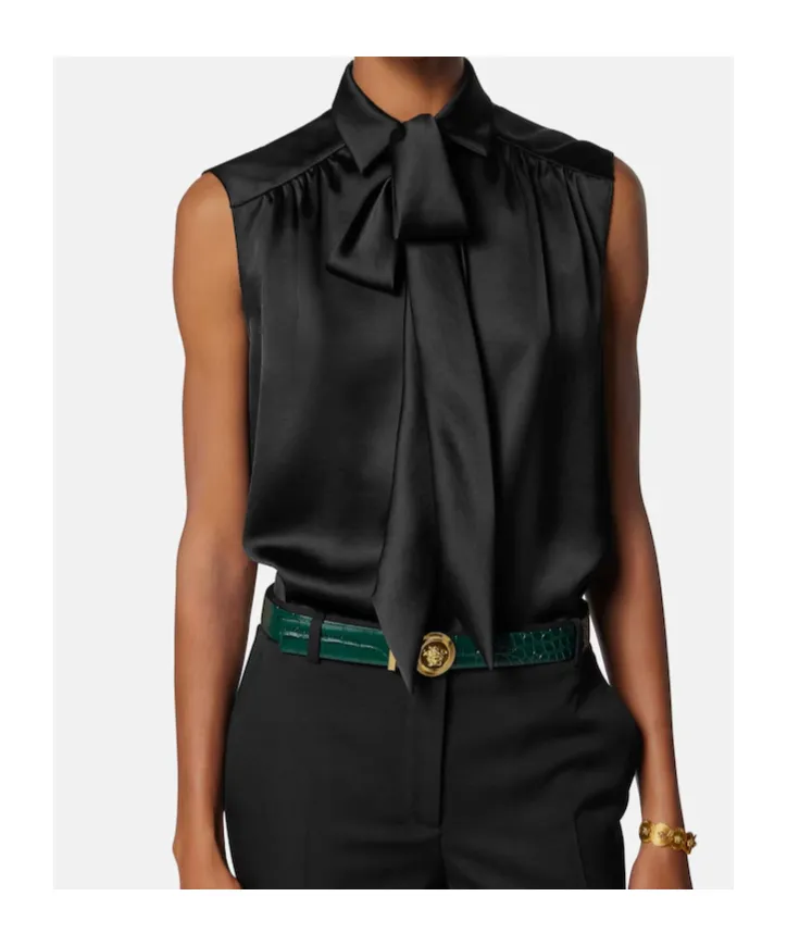 Decorative Tie Sleeveless Top
