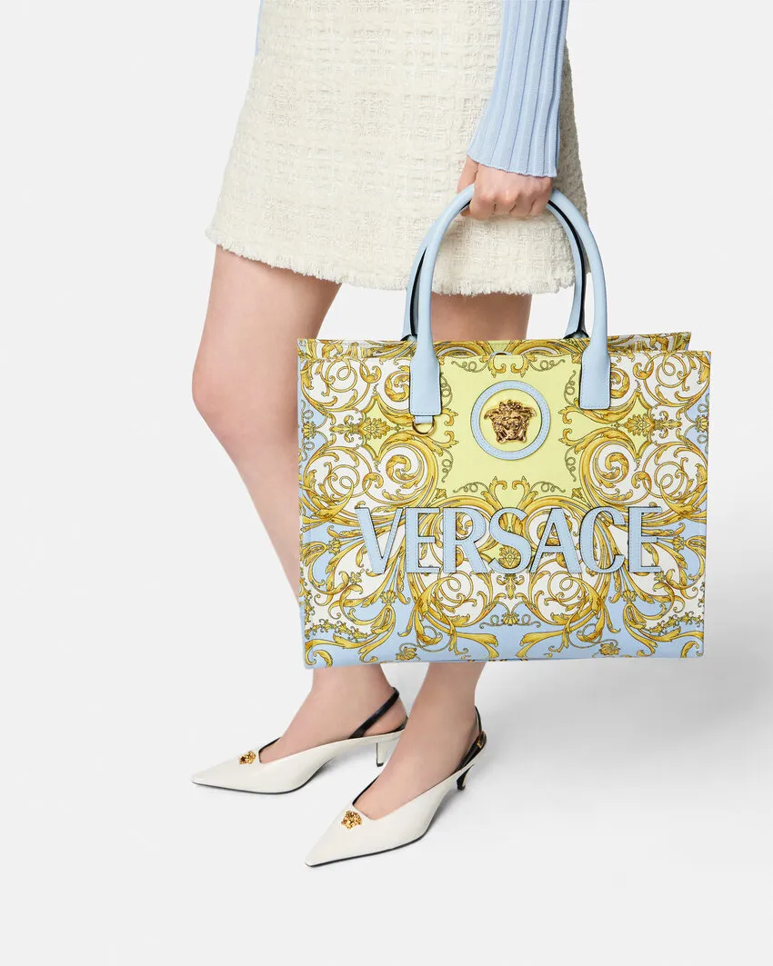 La Medusa Printed Large Tote Bag