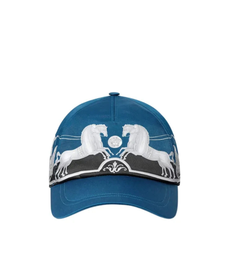 Horse-Print Baseball Cap