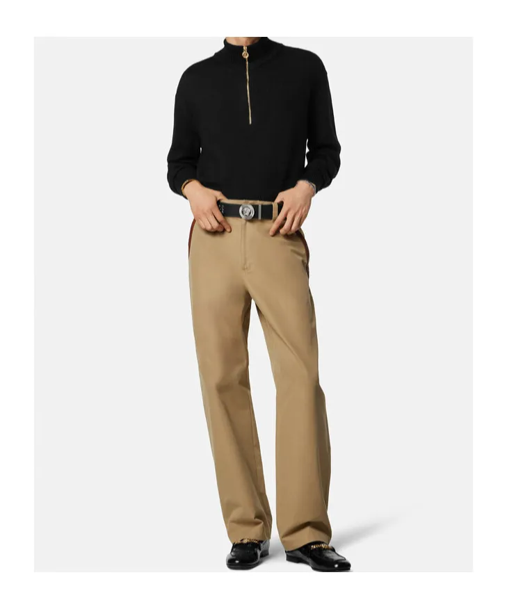 Half-Zipped Knitted Jumper