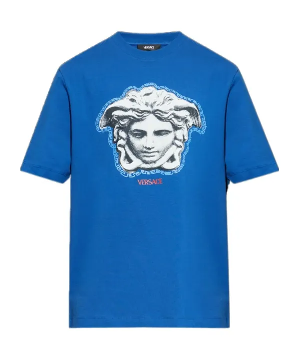 Medusa-Head Printed Crewneck T-Shirt