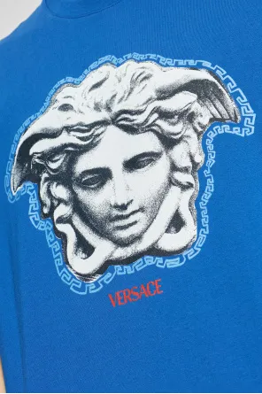 Medusa-Head Printed Crewneck T-Shirt