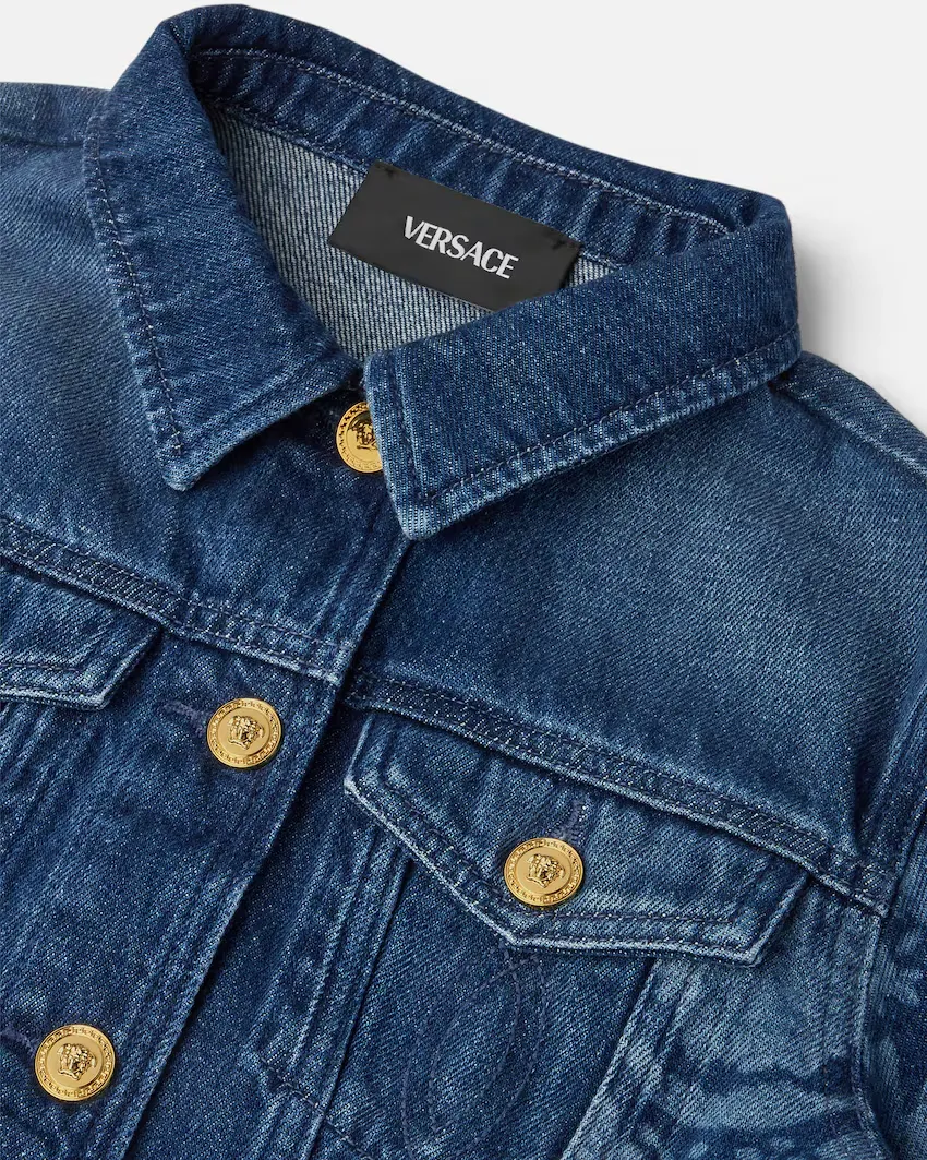 Kids Lasered Denim Blouson
