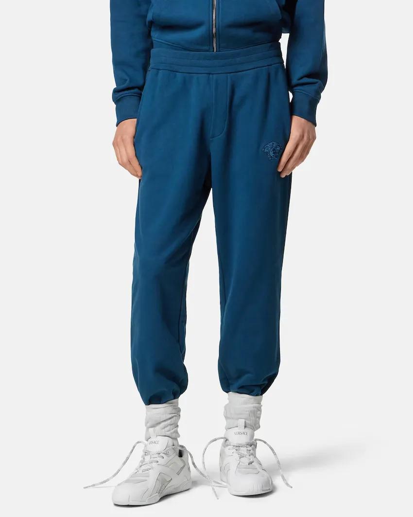 Medusa-Head Embroidered Sweatpants