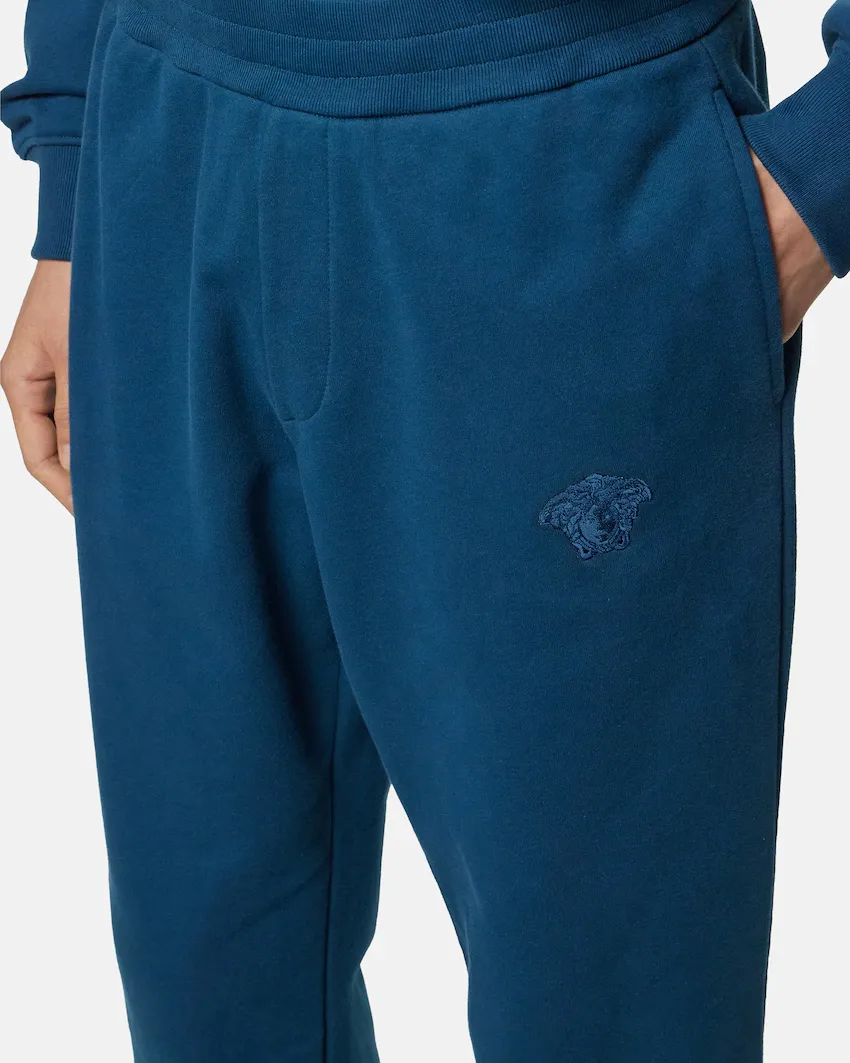Medusa-Head Embroidered Sweatpants