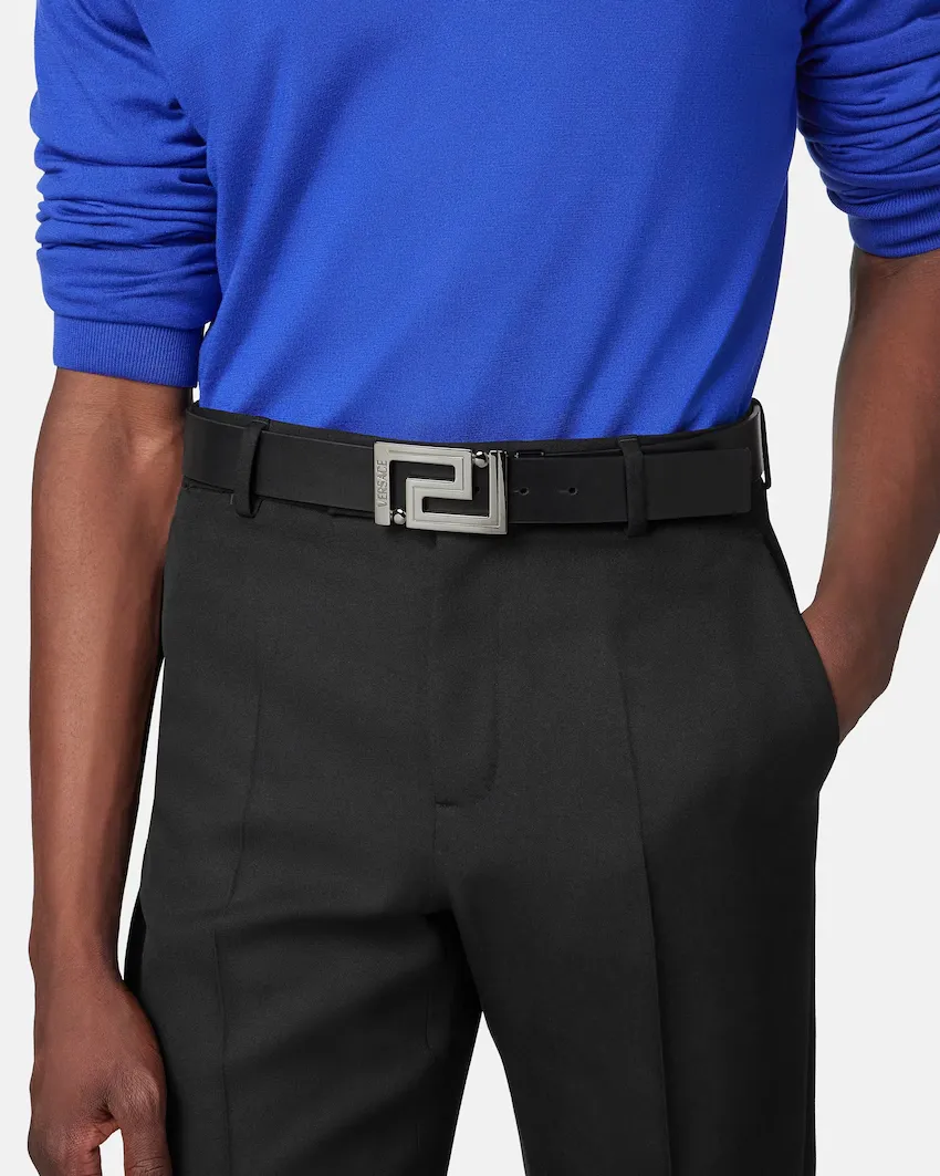 Logo-Engraved Reversible Belt