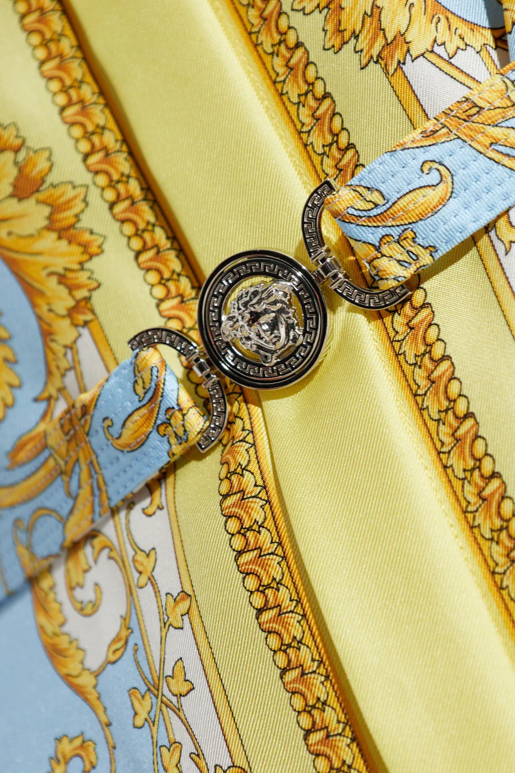 Pattern-Printed Belted Dress