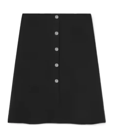 High-Waist Satin Skirt