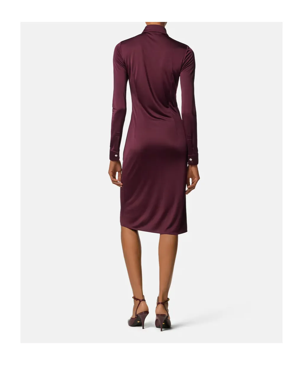 Draped Long-Sleeved Dress