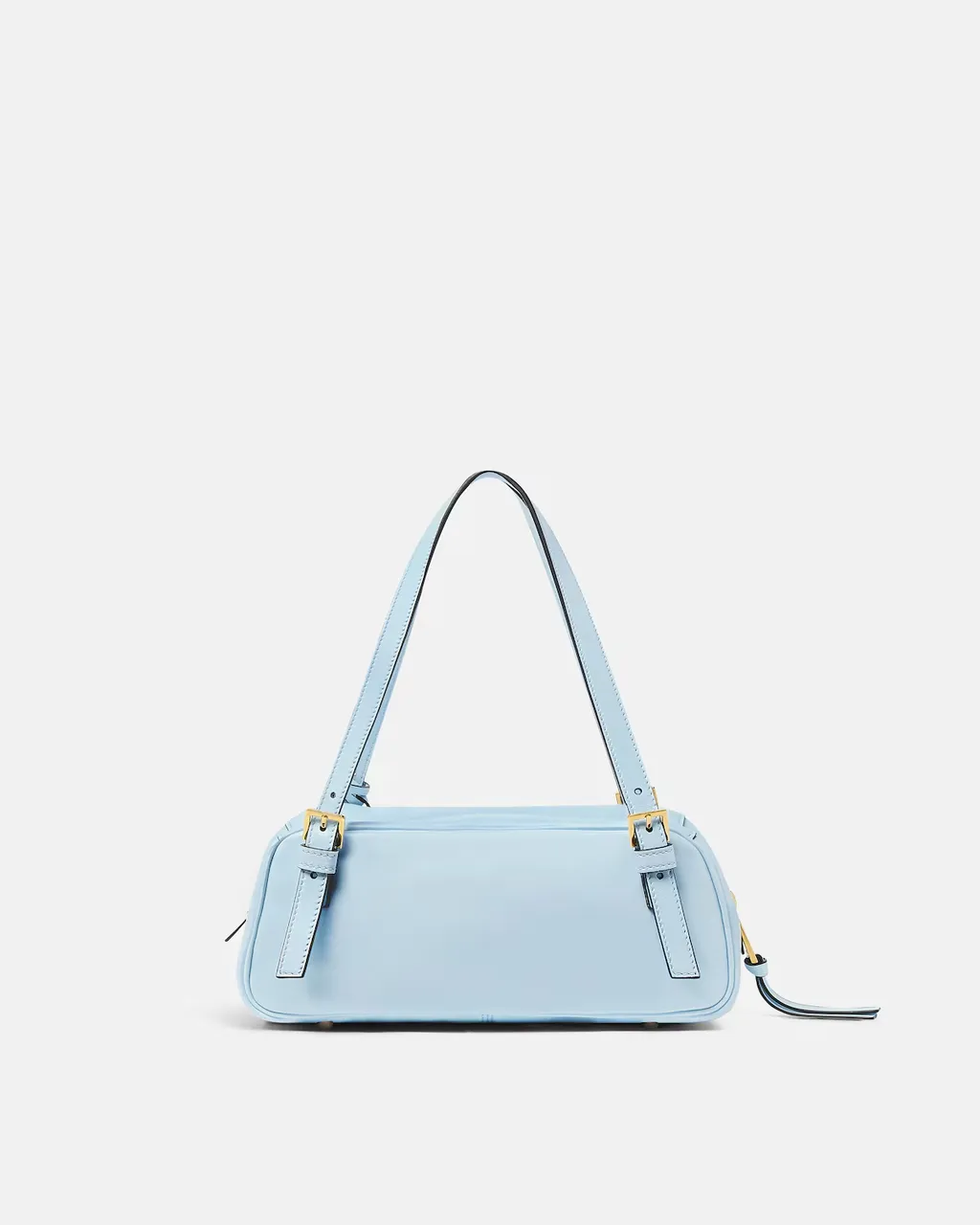 Logo-Lettering Zipped Shoulder Bag