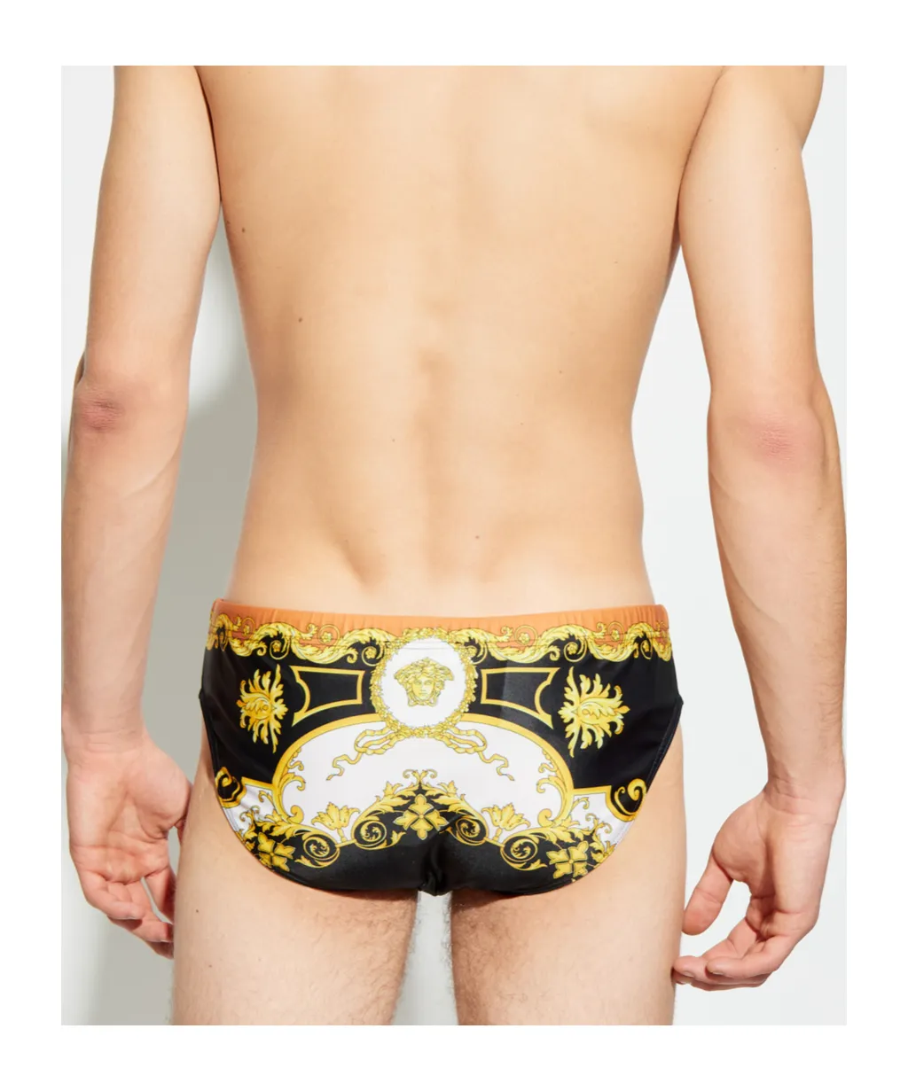 Signature Baroccoflage Print Swim Trunks