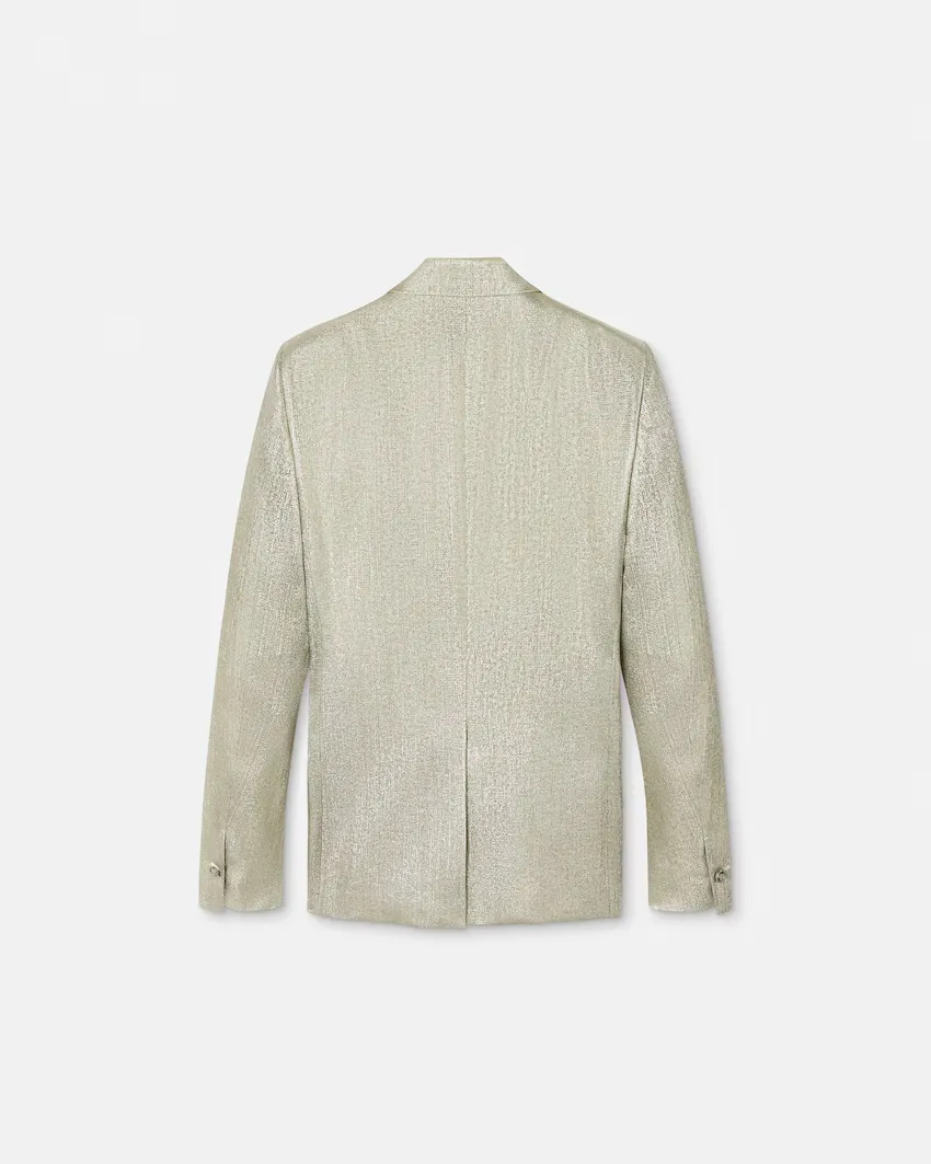 Lurex Thread Single-Breasted Blazer