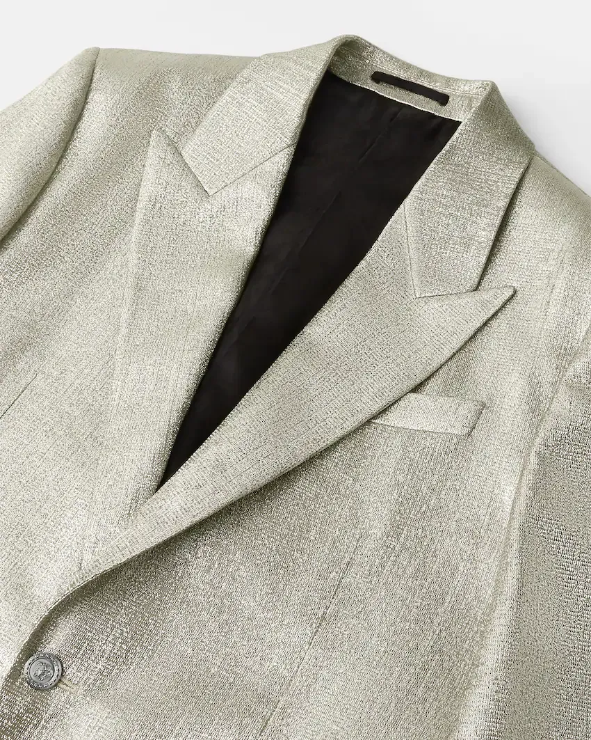 Lurex Thread Single-Breasted Blazer