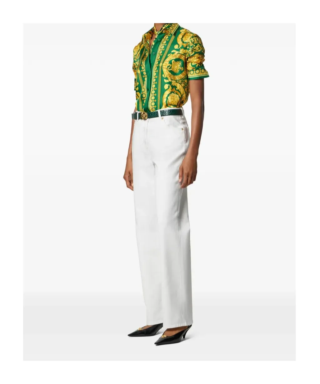 Baroque Pattern Long Sleeved Shirt