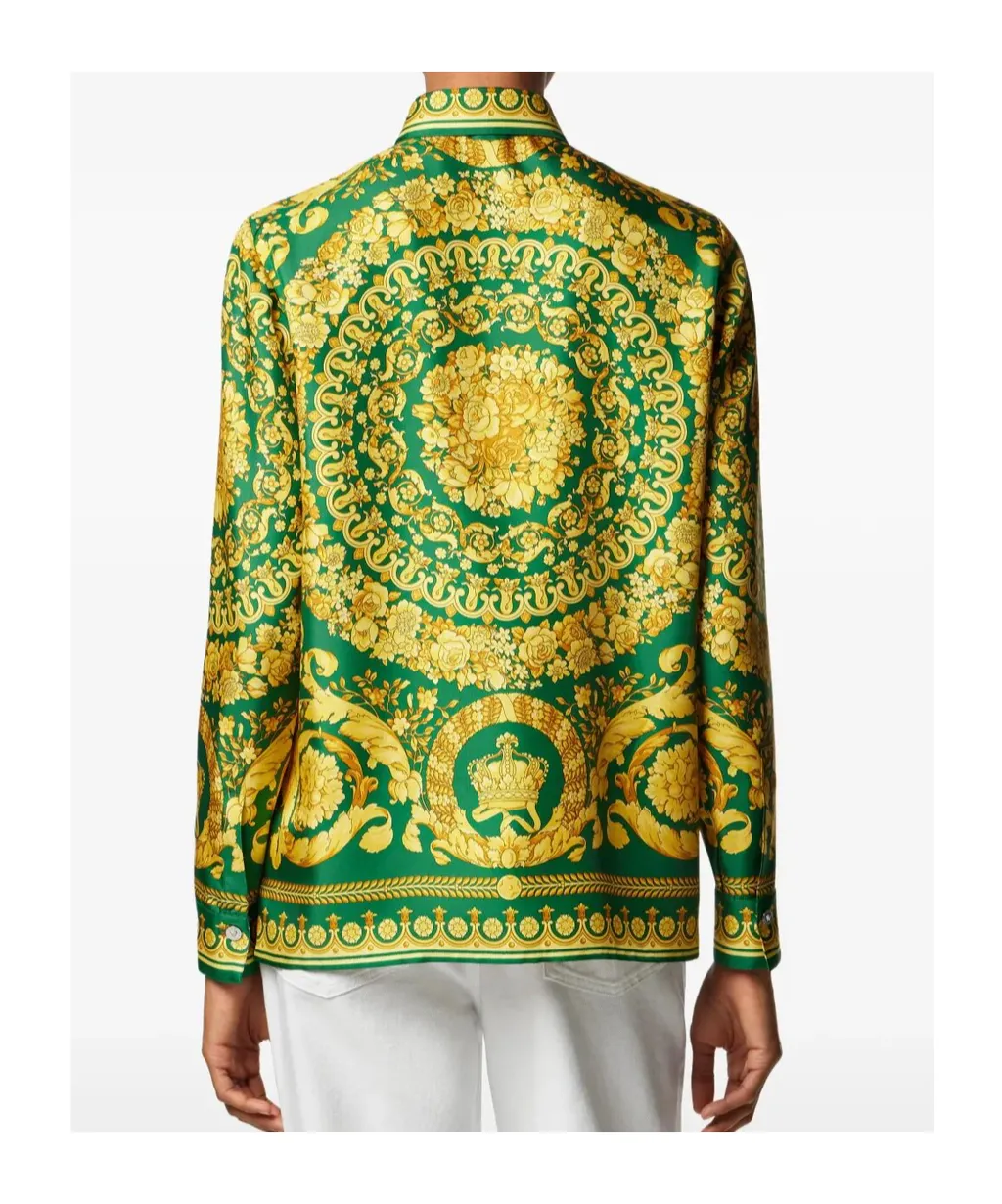 Baroque Pattern Long Sleeved Shirt