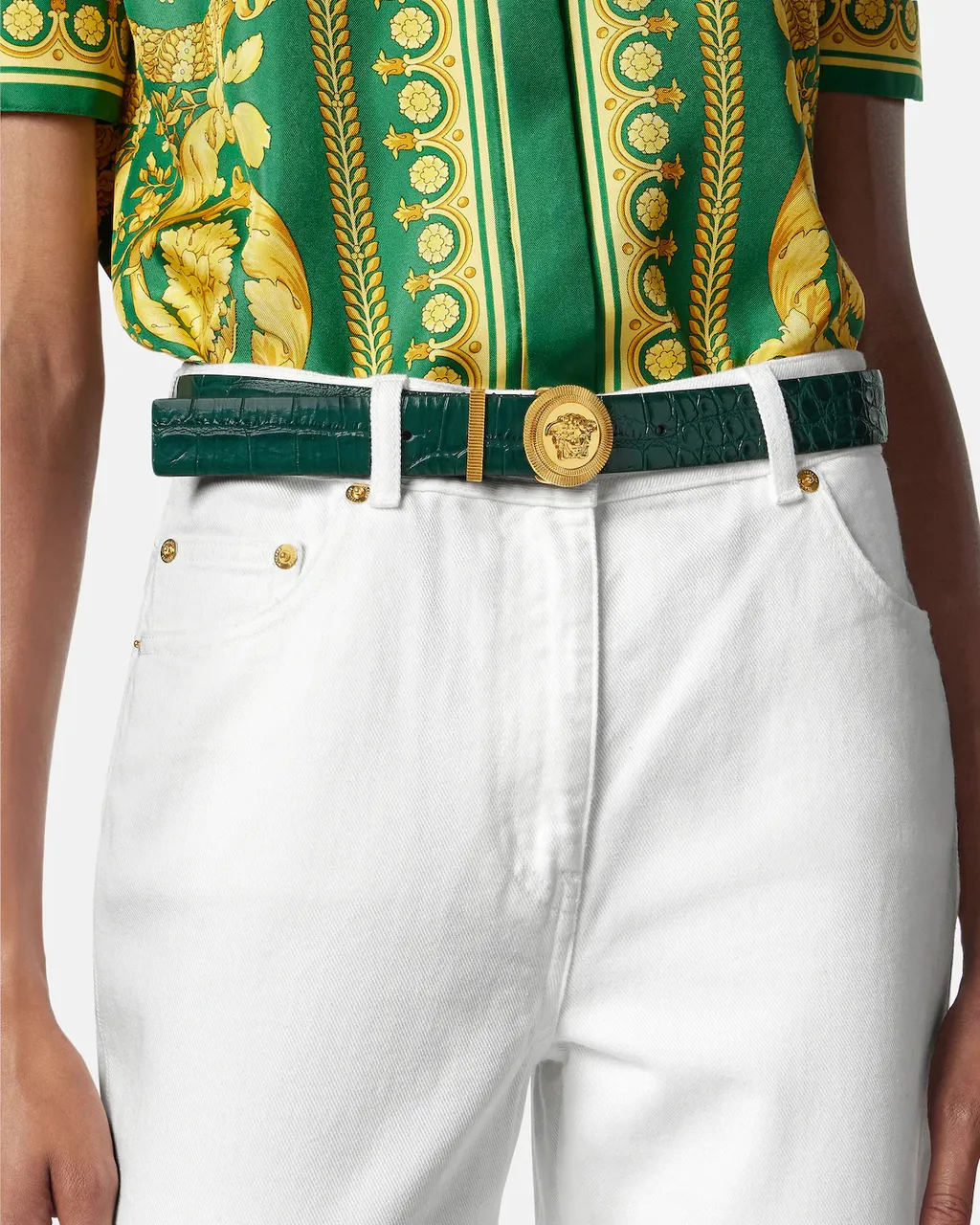 Embossed Buckle Belt