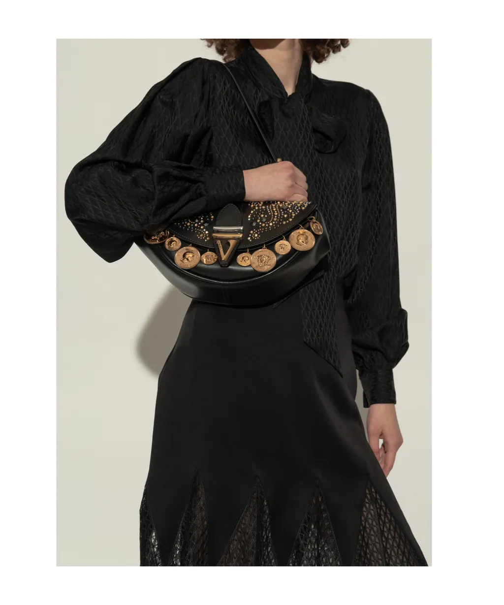Virtus Embellished Shoulder Bag