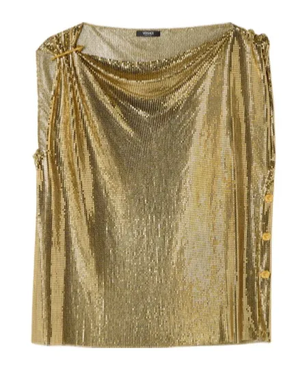 Safety Pin Mesh Top