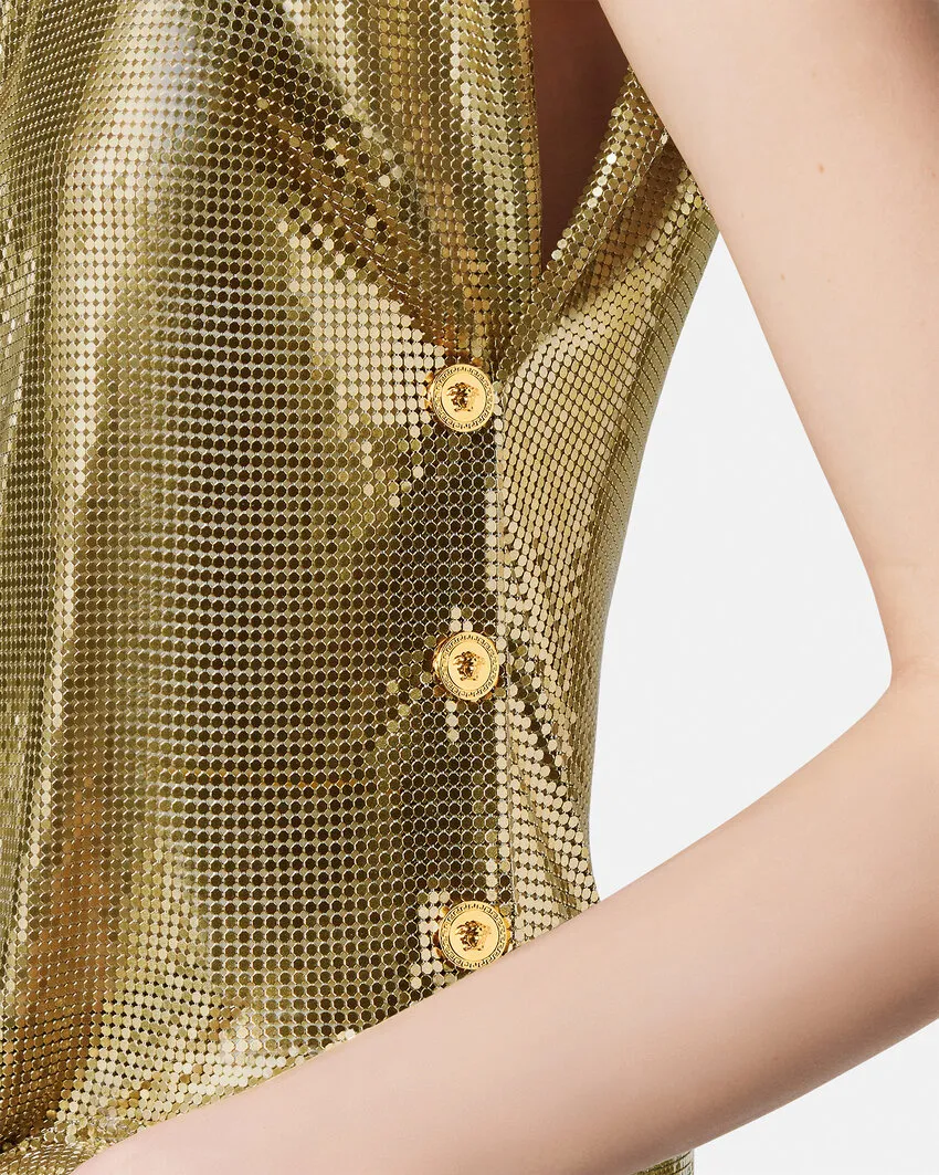 Safety Pin Mesh Top