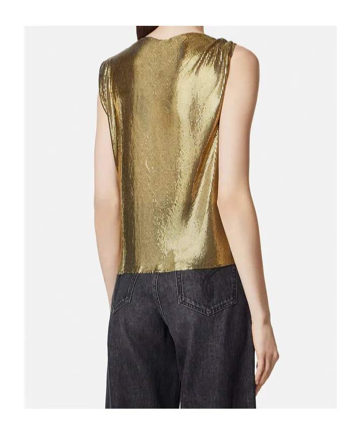 Safety Pin Mesh Top