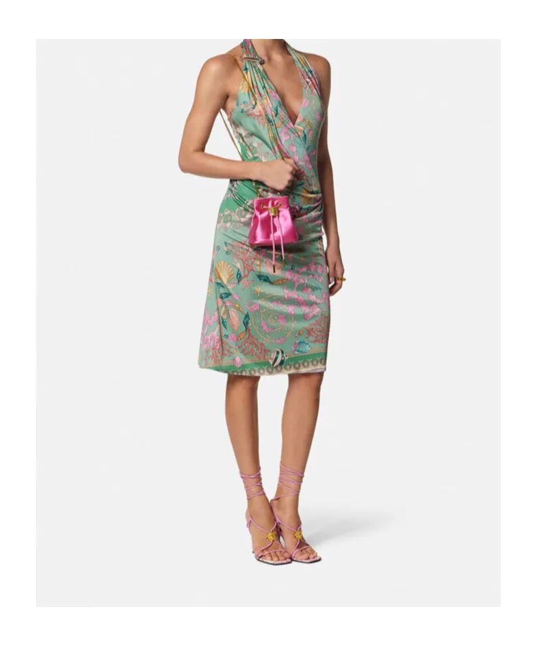 La Medusa Chain-Linked Mini Bucket Bag