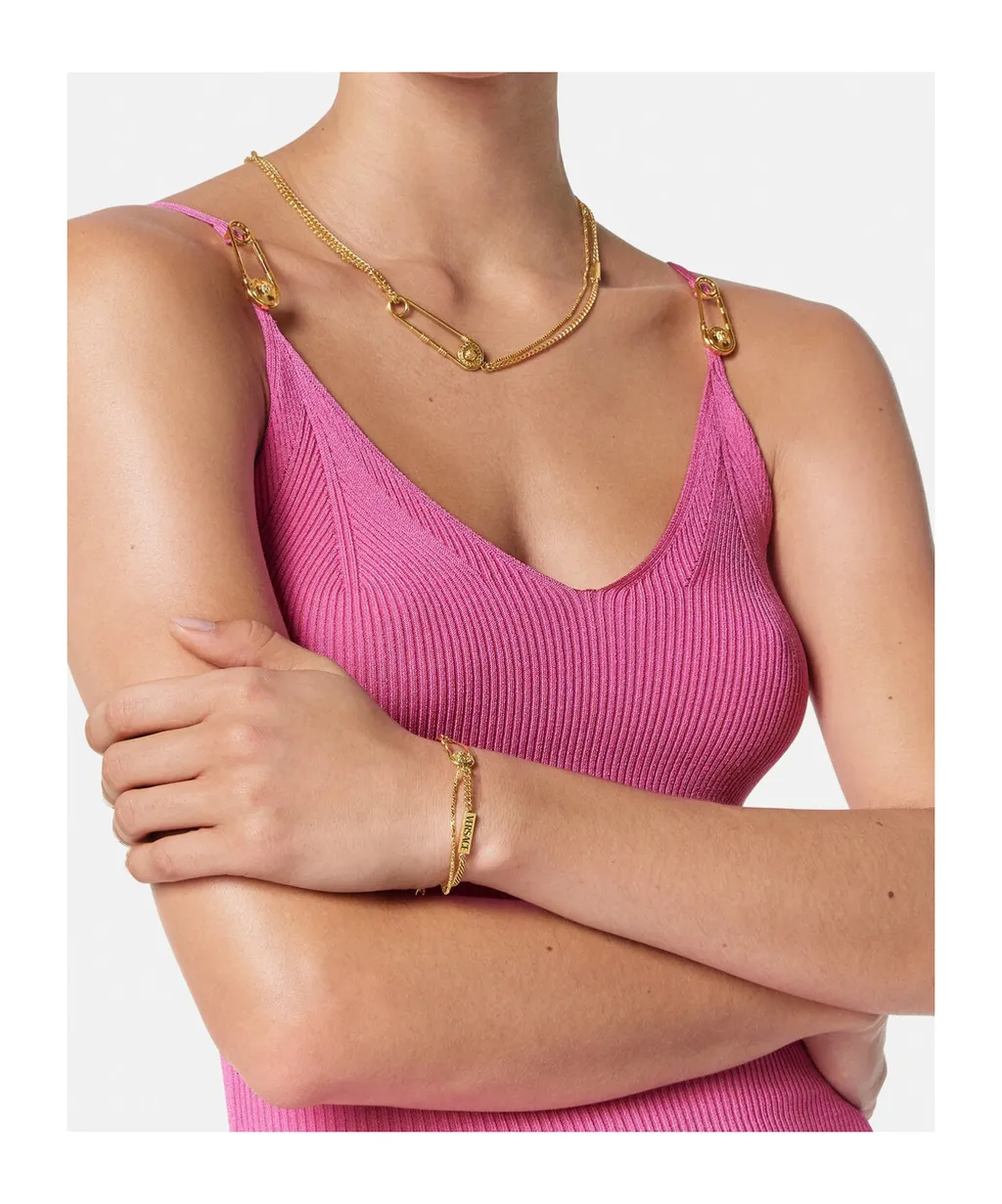 Safety-Pin Detailed Bracelet