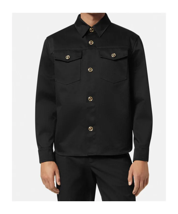 Long-Sleeved Button-Up Shirt