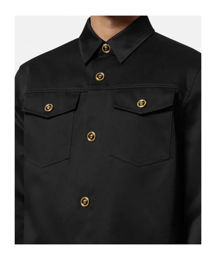 Long-Sleeved Button-Up Shirt