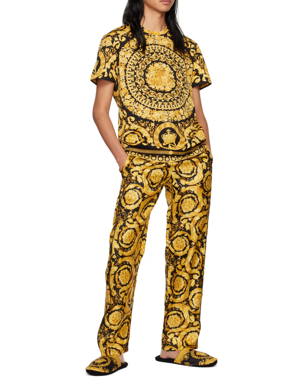Medusa Printed Flat Slippers