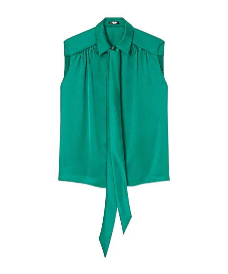 Decorative Tie Sleeveless Top