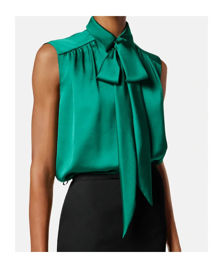 Decorative Tie Sleeveless Top