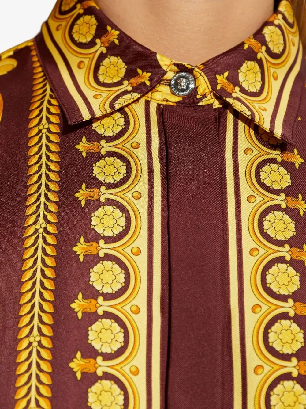 Baroque Pattern Long Sleeved Shirt