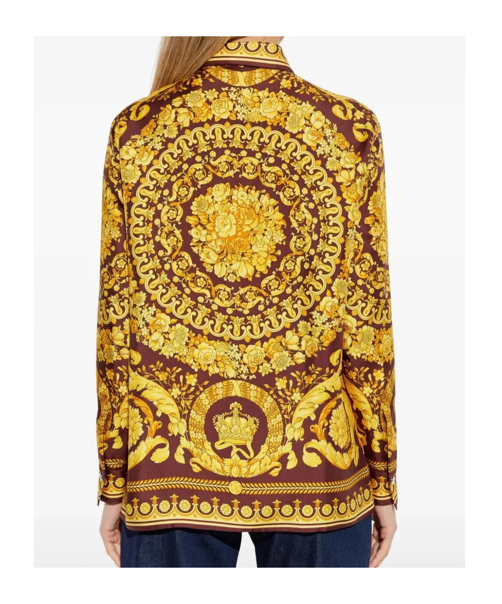 Baroque Pattern Long Sleeved Shirt