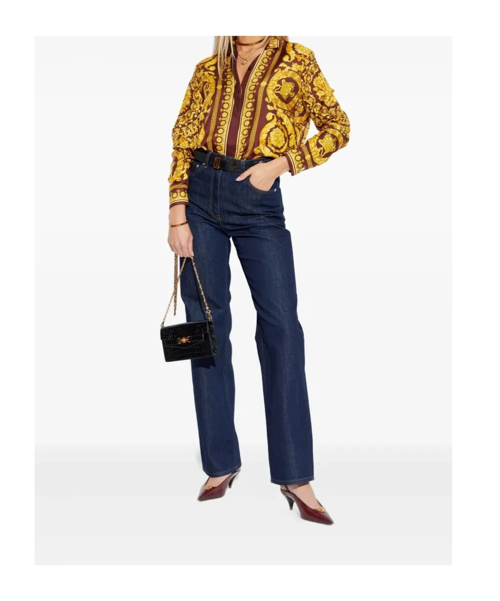 Baroque Pattern Long Sleeved Shirt