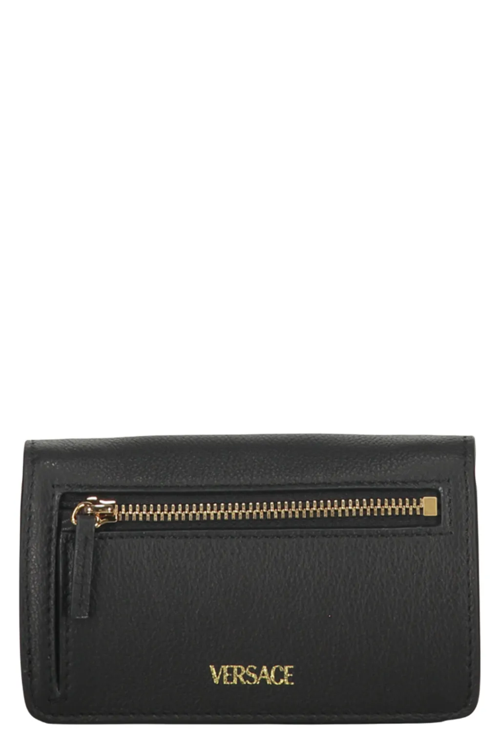 Logo-Plaque Leather Wallet