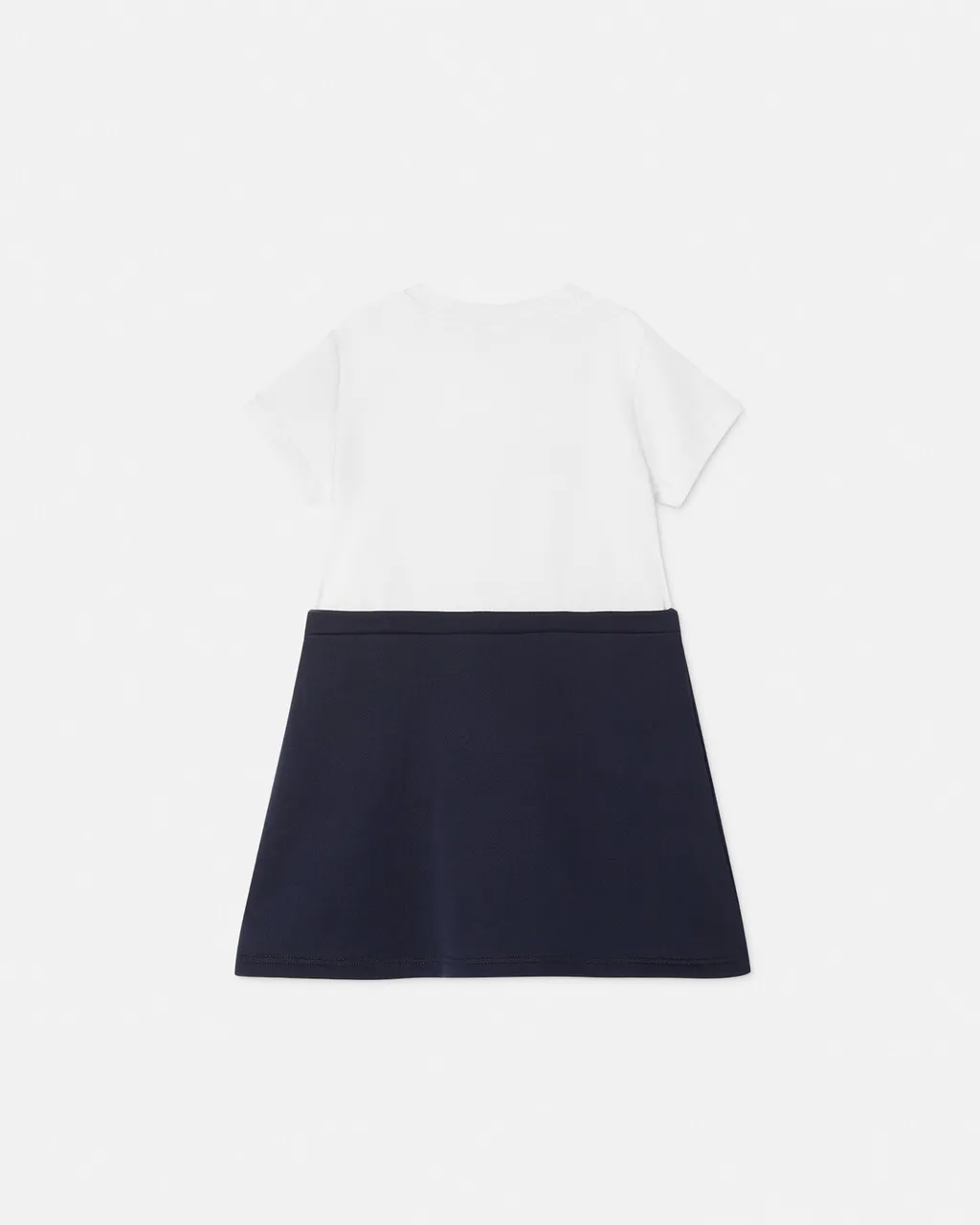 Logo Plaque Cotton Dress